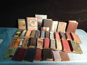 lot 171 image: Box of Vintage hard cover books from 1891 on up and more