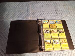 lot 154 image: A binder of 90 Pokmon cards