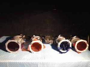 lot 13 image: Stage lights with color sleeves