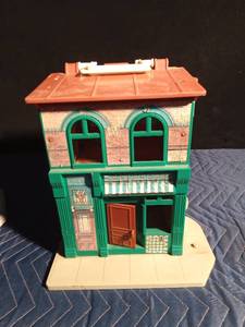 lot 283 image: Vintage Fisher Price Sesame Street family house