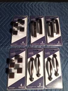 lot 284 image: New 6pkgs of cabinet door handles and knobs