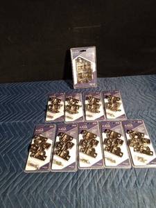 lot 291 image: 1 New 10pk and 9) 2pk of cupboard hinges