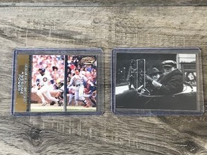 lot 409 image: Lot of 2 Baseball Cards - Sammy Sosa  Mark McGuire Homerun History & Babe Ruth Cards