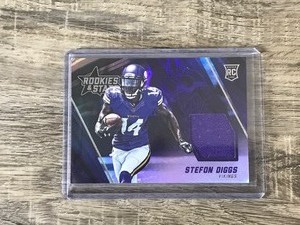 lot 411 image: Stefon Diggs 2015 Panini Rookies & Stars Longevity Jersey Rookie Card