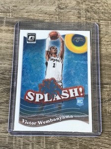 lot 412 image: Victor Wembanyama 2023-24 Panini Donruss Optic Basketball Splash RC #6 Spurs