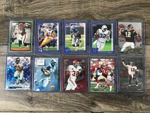 lot 415 image: Lot of 10 Football Cards - Barry Sanders - Jerry Rice - Marcus Allen and More