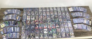 lot 421 image: Lot of 250 Plus Sports Cards - Inserts - Rookies - Stars (Looks like its Football - Basketball & Baseball)
