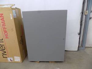 lot 6 image: Hoffman R8407-CSD483612   Wall Mounted Enclosure (Gray Steel) 48.00 x 36.00 x 12.00    In Box