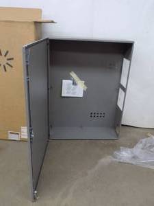 lot 10 image: Hoffman R8405-CSD483612   Wall Mounted Enclosure (Gray Steel) 48.00 x 36.00 x 12.00    In Box
