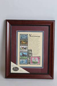 lot 15 image: Veterinarian Collection Framed Stamp Set