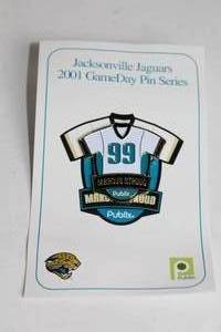 lot 23 image: Jacksonville Jaguars Marcus Stroud 2001 GameDay Pin
