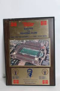 lot 108 image: Vintage Miller High Life Plaque - 1983 Big Ten Champs & 1984 Rose Bowl