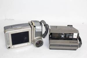 lot 114 image: Sharp ViewCam and Polaroid Spectra System Camera Bundle