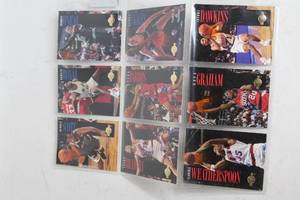 lot 144 image: Set of 9 NBA Basketball Trading Cards Including Shaquille ONeal and More