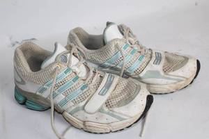 lot 241 image: Used Adidas Womens Running Shoes Size US 8.5