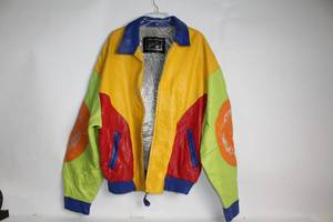 lot 285 image: Vintage Italian Leather Jacket by Gianni, Size 2X