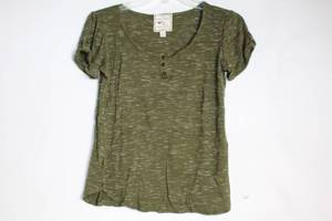 lot 309 image: Pink Rose Green Short Sleeve Top - Size M