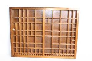 lot 311 image: Vintage Wooden Printers Type Tray Organizer