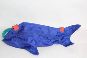 lot 330 image: Childrens Shark-Shaped Blue Backpack with Adjustable Straps