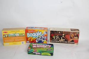 lot 341 image: Collection of 4 Board Games with Original Components