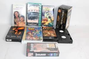 lot 348 image: Collection of 9 Classic VHS Movies