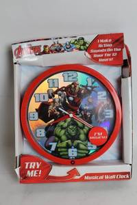 lot 362 image: Avengers 8 Musical Wall Clock