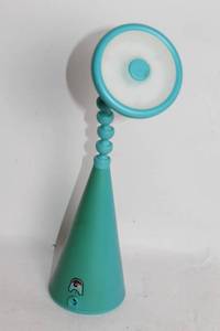 lot 384 image: Contemporary Adjustable Turquoise Table Lamp