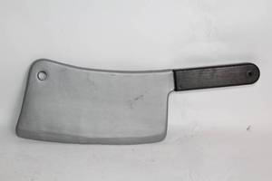 lot 389 image: Large Heavy-Duty Meat Cleaver with Solid Handle