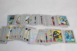 lot 409 image: Large Collection of DC Comics Trading Cards with Hologram Features