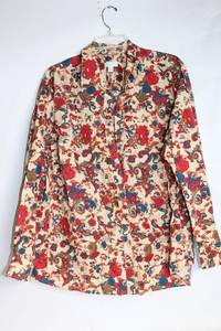 lot 442 image: Charter Club Womens Floral Print Long Sleeve Shirt, Size 20W