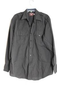 lot 444 image: Southeastern Shirt Corporation Code 3 Black Long Sleeve Mens Shirt Size 17.5x35