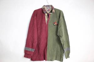lot 485 image: Tommy Hilfiger Two-Tone Long Sleeve Rugby Shirt, Size Large