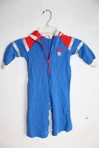 lot 487 image: Vintage Space Patrol Infant Romper with Hood