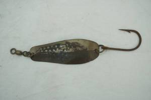 lot 27 image: VintageAntique Hammered Spoon Lure large