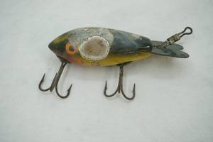 lot 140 image: Vintage wooden Bomber Fishing Lure