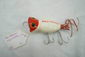 lot 186 image: Vintage Arbogast Hula Popper Fishing Lure