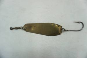 lot 242 image: Antique Brass Spoon Lure Harry McMahon