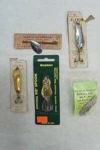 lot 310 image: Vintage Lures in original packaging