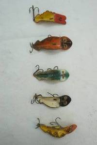 lot 316 image: Vintage Spoonplug Lure Lot 5ct