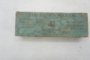 lot 337 image: Vintage The Musky Sucker in original packaging