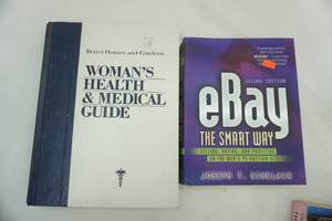 lot 537 image: Book Lot eBay the Smart Way & Womens Health & Medical Guide
