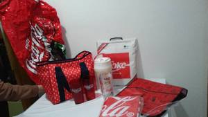 lot 527 image: Coca-Cola, Coke New Inflatables (2), Insulated Bag And More.