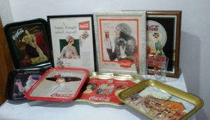 lot 528 image: Framed Prints And Mirror  (3) Glasses (2) And Lap Trays (5).