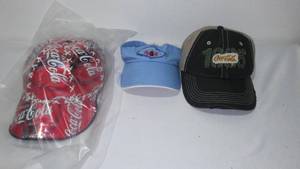 lot 563 image: Coca-Cola, Coke Baseball And Visor Style Hats (3)