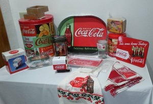 lot 580 image: Coca-Cola, Coke New 1958 Soda Machine Replica, Ornament And More.