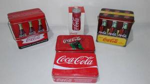 lot 588 image: Coca-Cola, Coke  Playing Cards Puzzle And Collector Tins (2)