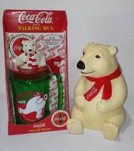 lot 606 image: Coca-Cola, Coke  Vintage Talking Mug And Coin Bank.