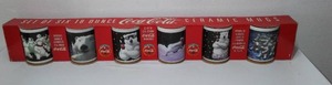lot 607 image: Coca-Cola, Coke  Ceramic 16 Oz Mugs (6)