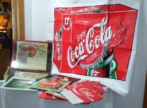 lot 620 image: Coca-Cola, Coke  Vintage Banner, Advertising And Calanders