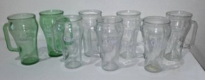 lot 665 image: Coca-Cola, Coke  Bell Glasses With Handles (8)